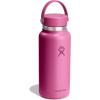 imageHydro Flask Wide Mouth vacuum insulated stainless steel water bottle with leakproof closeable lid for cold water drinks sports travel car and schoolReef