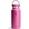 imageHydro Flask Wide Mouth vacuum insulated stainless steel water bottle with leakproof closeable lid for cold water drinks sports travel car and schoolReef