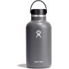 imageHydro Flask Wide Mouth vacuum insulated stainless steel water bottle with leakproof closeable lid for cold water drinks sports travel car and schoolStone