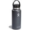 imageHydro Flask Wide Mouth vacuum insulated stainless steel water bottle with leakproof closeable lid for cold water drinks sports travel car and schoolStone
