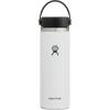 imageHydro Flask Wide Mouth vacuum insulated stainless steel water bottle with leakproof closeable lid for cold water drinks sports travel car and schoolWhite