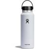 imageHydro Flask Wide Mouth vacuum insulated stainless steel water bottle with leakproof closeable lid for cold water drinks sports travel car and schoolWhite