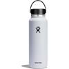 imageHydro Flask Wide Mouth vacuum insulated stainless steel water bottle with leakproof closeable lid for cold water drinks sports travel car and schoolWhite