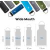 imageHydro Flask Wide Mouth vacuum insulated stainless steel water bottle with leakproof closeable lid for cold water drinks sports travel car and schoolWhite