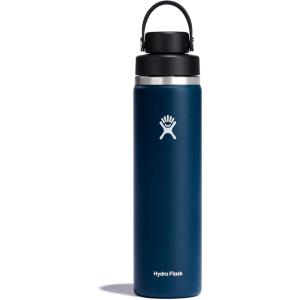 imageHYDRO FLASK Wide Mouth Chug Cap vacuum insulated stainless steel water bottle with leakproof closeable lid for cold water drinks sports travel car and schoolIndigo Blue