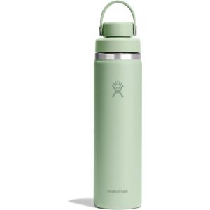 imageHYDRO FLASK Wide Mouth Chug Cap vacuum insulated stainless steel water bottle with leakproof closeable lid for cold water drinks sports travel car and schoolAloe