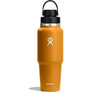 imageHydro Flask 32 Oz Wide Flex Chug Cap Travel Bottle TrilliumFossil Brown