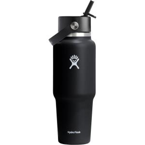 imageHydro Flask 32 Oz Wide Flex Straw Travel Bottle BirchBlack