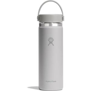 imageHydro Flask Wide Mouth vacuum insulated stainless steel water bottle with leakproof closeable lid for cold water drinks sports travel car and schoolBirch