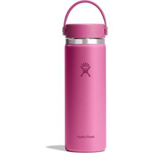 imageHydro Flask Wide Mouth vacuum insulated stainless steel water bottle with leakproof closeable lid for cold water drinks sports travel car and schoolReef