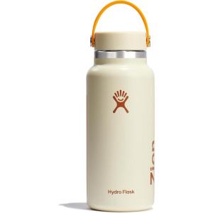 imageHydro Flask Wide Mouth vacuum insulated stainless steel water bottle with leakproof closeable lid for cold water drinks sports travel car and schoolZion