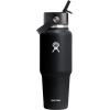 imageHydro Flask 40 OZ Wide Flex Straw Travel Bottle ReefBlack