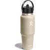imageHydro Flask 40 OZ Wide Flex Straw Travel Bottle ReefOat Tan