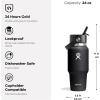 imageHydro Flask 40 OZ Wide Flex Straw Travel Bottle ReefReef