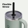imageHydro Flask Medium Pressin All Around Tumbler with Clear Straw Lid