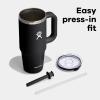 imageHydro Flask Medium Pressin All Around Tumbler with Clear Straw Lid