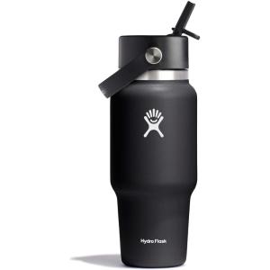 imageHydro Flask 40 OZ Wide Flex Straw Travel Bottle ReefBlack