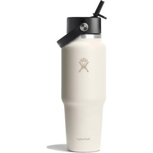 imageHydro Flask 40 OZ Wide Flex Straw Travel Bottle ReefIvory