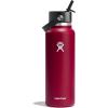 imageHydro Flask 32 Oz Wide Flex Straw Cap Bottle  Insulated Stainless Steel  Wide Straw Lid Non Spill Leakproof in Jelly PinkBerry