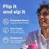 imageHydro Flask 32 Oz Wide Flex Straw Cap Bottle  Insulated Stainless Steel  Wide Straw Lid Non Spill Leakproof in Jelly PinkCascade