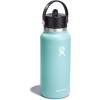 imageHydro Flask 32 Oz Wide Flex Straw Cap Bottle  Insulated Stainless Steel  Wide Straw Lid Non Spill Leakproof in Jelly PinkDew