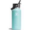 imageHydro Flask 32 Oz Wide Flex Straw Cap Bottle  Insulated Stainless Steel  Wide Straw Lid Non Spill Leakproof in Jelly PinkDew