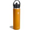 imageHydro Flask 32 Oz Wide Flex Straw Cap Bottle  Insulated Stainless Steel  Wide Straw Lid Non Spill Leakproof in Jelly PinkFossil