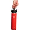 imageHydro Flask 32 Oz Wide Flex Straw Cap Bottle  Insulated Stainless Steel  Wide Straw Lid Non Spill Leakproof in Jelly PinkGoji