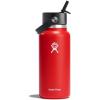 imageHydro Flask 32 Oz Wide Flex Straw Cap Bottle  Insulated Stainless Steel  Wide Straw Lid Non Spill Leakproof in Jelly PinkGoji
