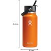imageHydro Flask 32 Oz Wide Flex Straw Cap Bottle  Insulated Stainless Steel  Wide Straw Lid Non Spill Leakproof in Jelly PinkMesa