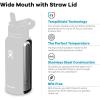 imageHydro Flask 32 Oz Wide Flex Straw Cap Bottle  Insulated Stainless Steel  Wide Straw Lid Non Spill Leakproof in Jelly PinkOlive
