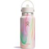 imageHydro Flask 32 Oz Wide Flex Straw Cap Bottle  Insulated Stainless Steel  Wide Straw Lid Non Spill Leakproof in Jelly PinkSugar Crush