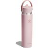 imageHydro Flask 32 Oz Wide Flex Straw Cap Bottle  Insulated Stainless Steel  Wide Straw Lid Non Spill Leakproof in Jelly PinkTonal Trillium