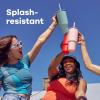 imageHydro Flask 40 Oz Travel Tumbler with Handle Lid and Straw  Insulated Stainless Steel in Jelly PinkAgave