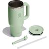 imageHydro Flask 40 Oz Travel Tumbler with Handle Lid and Straw  Insulated Stainless Steel in Jelly PinkAloe