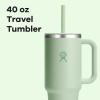 imageHydro Flask 40 Oz Travel Tumbler with Handle Lid and Straw  Insulated Stainless Steel in Jelly PinkAloe