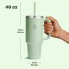imageHydro Flask 40 Oz Travel Tumbler with Handle Lid and Straw  Insulated Stainless Steel in Jelly PinkAloe