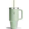 imageHydro Flask 40 Oz Travel Tumbler with Handle Lid and Straw  Insulated Stainless Steel in Jelly PinkAloe