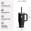 imageHydro Flask 40 Oz Travel Tumbler with Handle Lid and Straw  Insulated Stainless Steel in Jelly PinkAloe