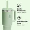 imageHydro Flask 40 Oz Travel Tumbler with Handle Lid and Straw  Insulated Stainless Steel in Jelly PinkAloe