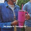 imageHydro Flask 40 Oz Travel Tumbler with Handle Lid and Straw  Insulated Stainless Steel in Jelly PinkAloe