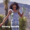 imageHydro Flask 40 Oz Travel Tumbler with Handle Lid and Straw  Insulated Stainless Steel in Jelly PinkAloe