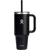imageHydro Flask 40 Oz Travel Tumbler with Handle Lid and Straw  Insulated Stainless Steel in Jelly PinkBlack