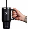 imageHydro Flask 40 Oz Travel Tumbler with Handle Lid and Straw  Insulated Stainless Steel in Jelly PinkBlack