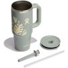 imageHydro Flask 40 Oz Travel Tumbler with Handle Lid and Straw  Insulated Stainless Steel in Jelly PinkBotanical Bliss Agave