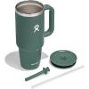 imageHydro Flask 40 Oz Travel Tumbler with Handle Lid and Straw  Insulated Stainless Steel in Jelly PinkFir