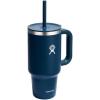 imageHydro Flask 40 Oz Travel Tumbler with Handle Lid and Straw  Insulated Stainless Steel in Jelly PinkIndigo