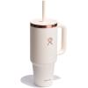 imageHydro Flask 40 Oz Travel Tumbler with Handle Lid and Straw  Insulated Stainless Steel in Jelly PinkIvory Rose Gold