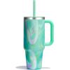 imageHydro Flask 40 Oz Travel Tumbler with Handle Lid and Straw  Insulated Stainless Steel in Jelly PinkJelly Green