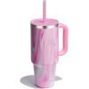 imageHydro Flask 40 Oz Travel Tumbler with Handle Lid and Straw  Insulated Stainless Steel in Jelly PinkJelly Pink